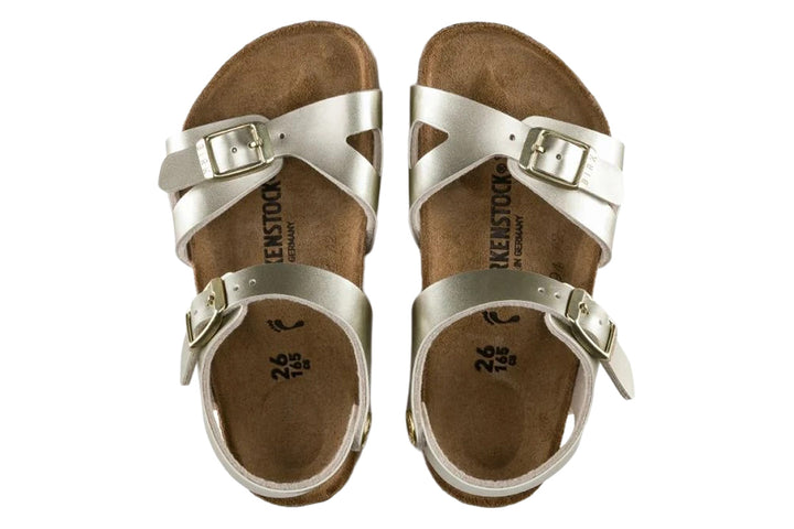 Birkenstock Rio R Electric Metallic Gold Birko-Flor Kids #color_metallic-gold