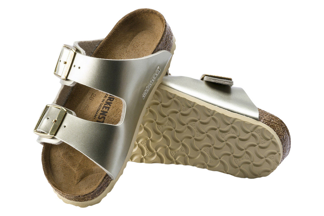 Birkenstock Arizona N Electric Metallic Gold Birko-Flor Kids #color_metallic-gold