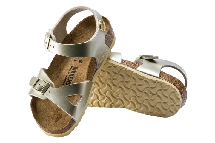 Birkenstock Rio R Electric Metallic Gold Birko-Flor Kids #color_metallic-gold