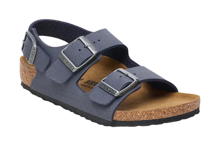 Birkenstock Milano N Navy BirkiBuc Kids #color_navy