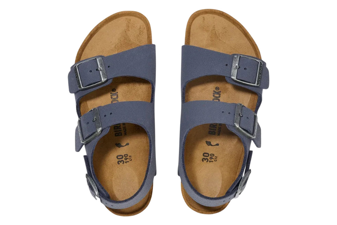Birkenstock Milano N Navy BirkiBuc Kids #color_navy