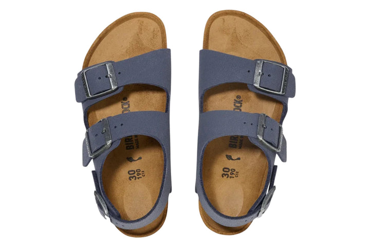 Birkenstock Milano N Navy BirkiBuc Kids #color_navy