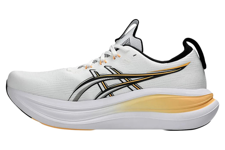 Asics Gel-Nimbus 28 D White/Stadium Orange Mens #color_white-multi-oranges