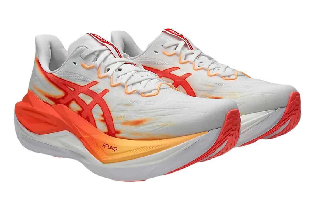 Asics Superblast 3 D White/Orange Glow Unisex #color_white-multi-reds