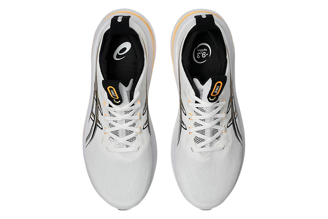Asics Gel-Nimbus 28 D White/Stadium Orange Mens #color_white-multi-oranges