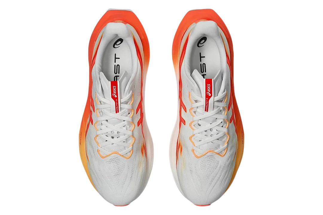 Asics Superblast 3 D White/Orange Glow Unisex #color_white-multi-reds
