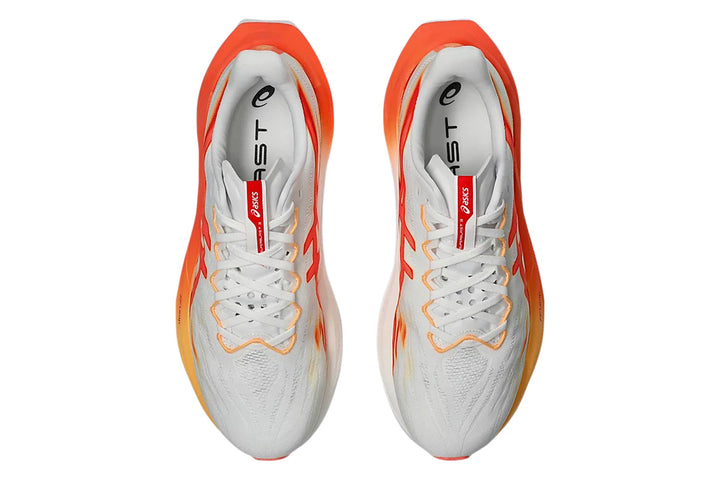 Asics Superblast 3 D White/Orange Glow Unisex #color_white-multi-reds