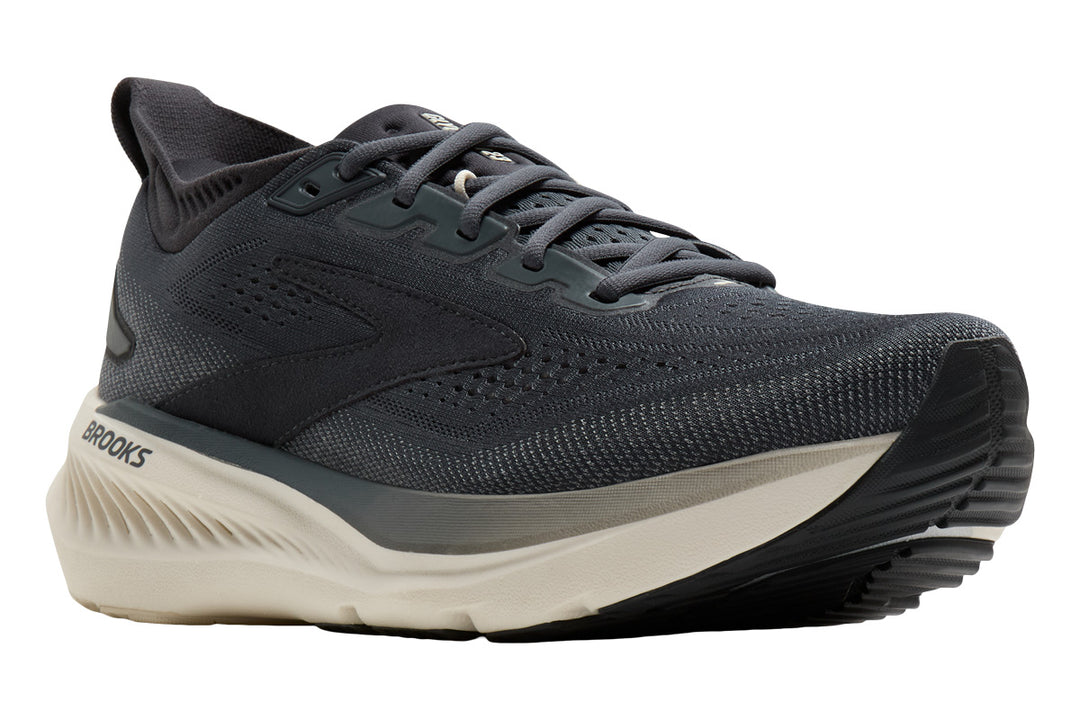 Brooks Glycerin 23 D Turbulence/Ebony/Clear Mens #color_grey-dark-grey