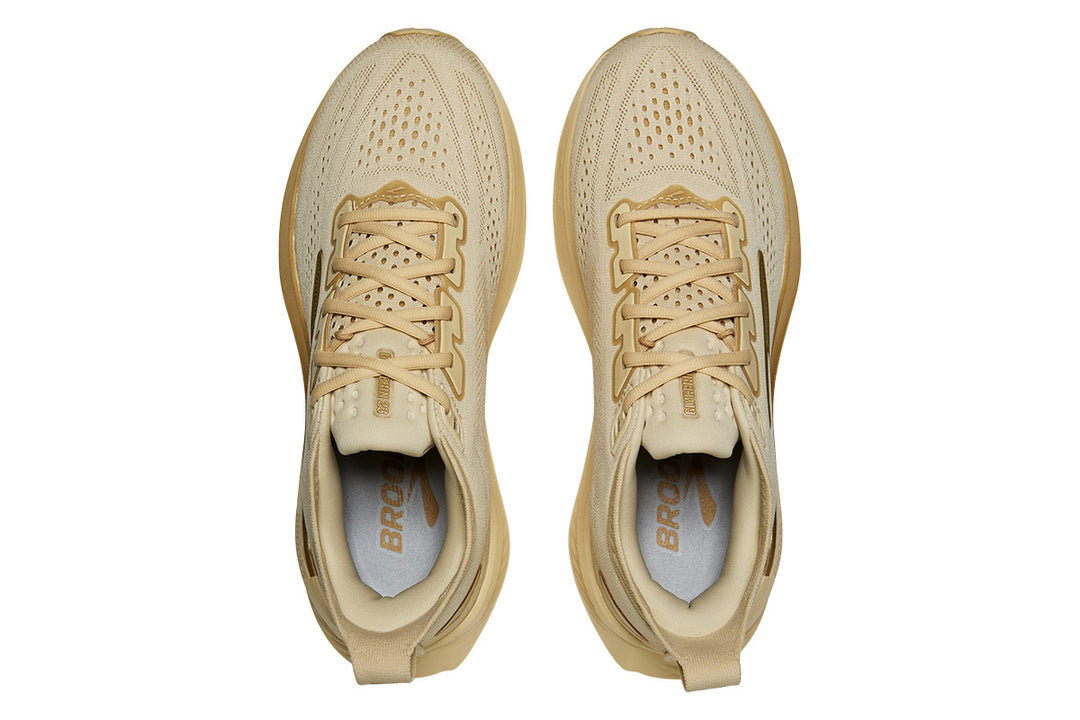 Brooks Glycerin 23 B Wood Ash/Bronze/Clear Womens #color_brown-beige