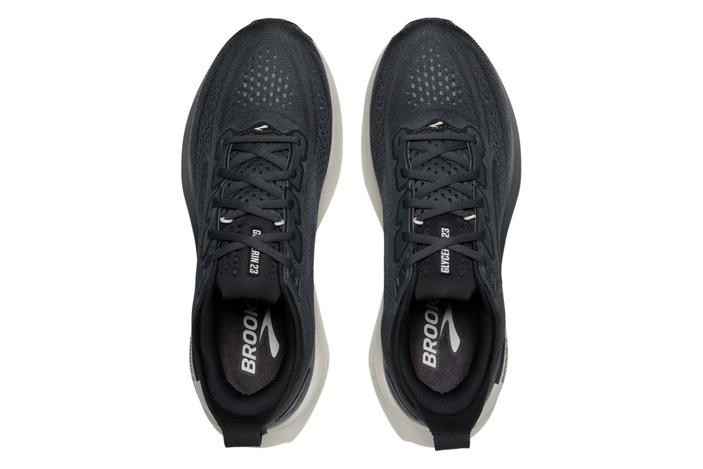 Brooks Glycerin 23 D Turbulence/Ebony/Clear Mens #color_grey-dark-grey