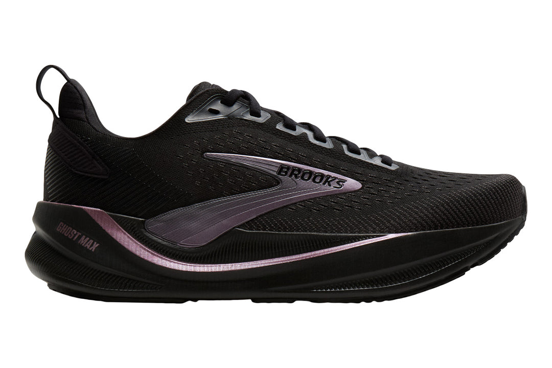 Brooks Ghost Max 4 D Black/Black/Rose Gold Womens #color_black-multi