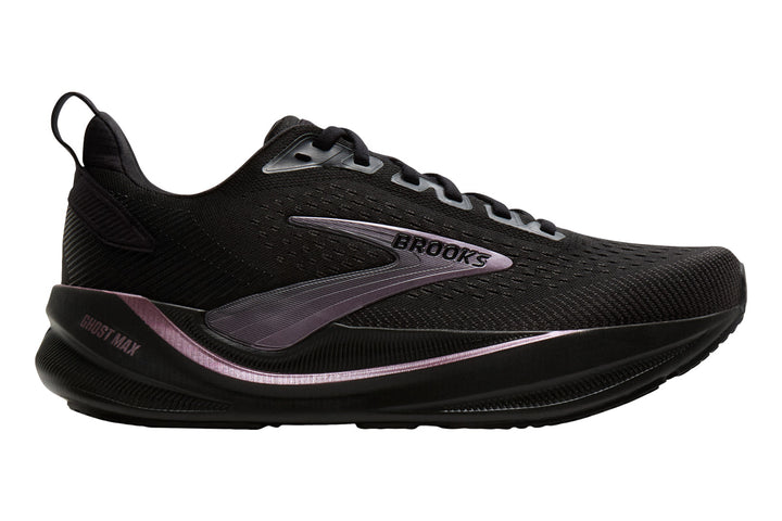 Brooks Ghost Max 4 D Black/Black/Rose Gold Womens #color_black-multi