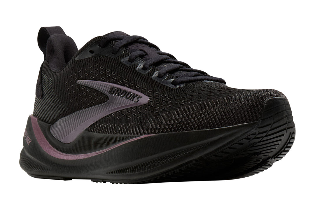 Brooks Ghost Max 4 D Black/Black/Rose Gold Womens #color_black-multi