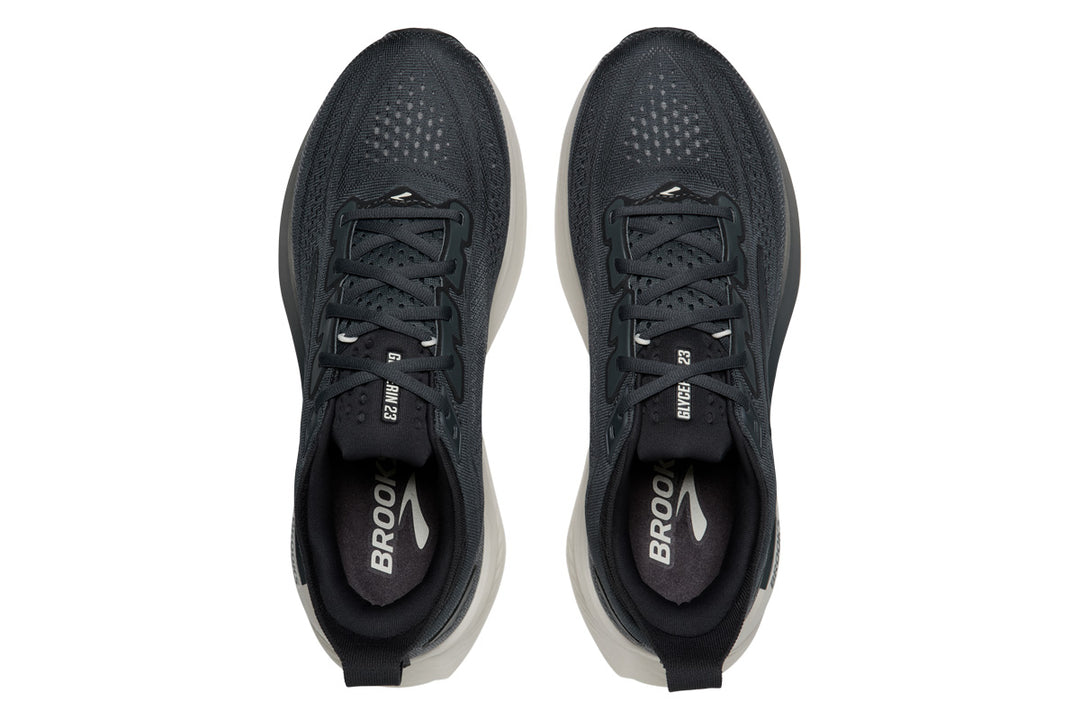 Brooks Glycerin 23 D Turbulence/Ebony/Clear Mens #color_grey-dark-grey