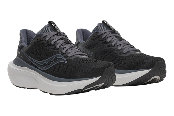 Saucony Echelon 11 4E Black/Gunmetal Mens #color_black-multi-whites