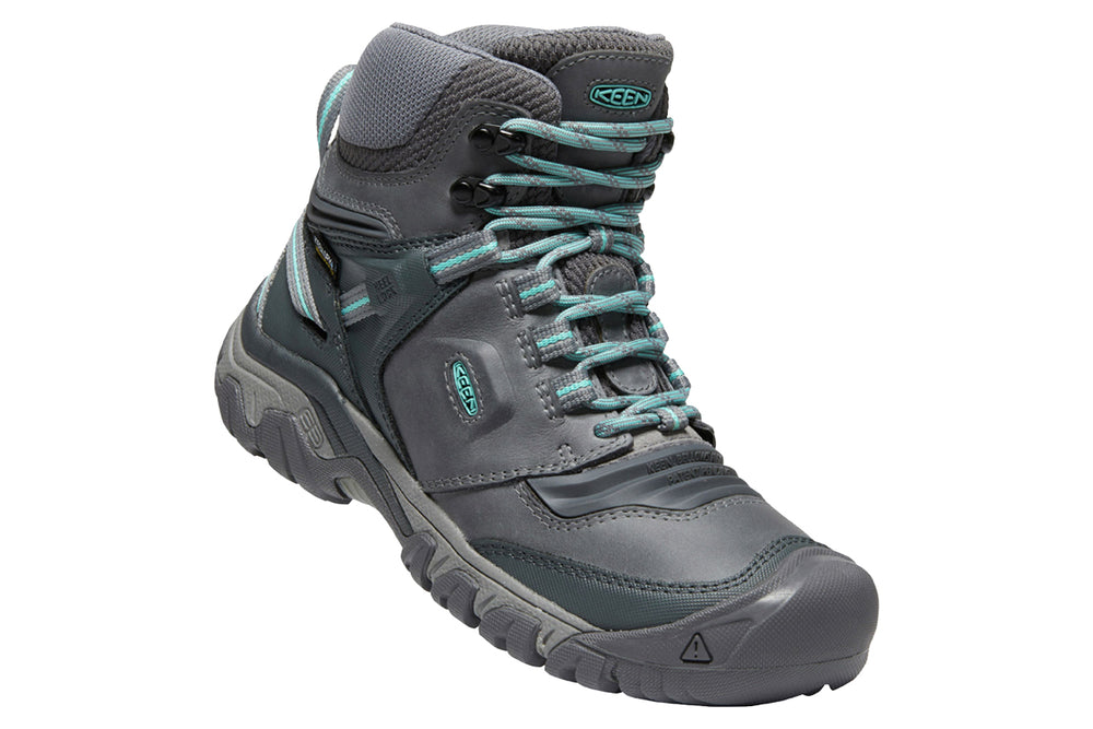 Keen Ridge Flex WP Mid B Steel Grey Porcelain Womens #color_grey-multi-white