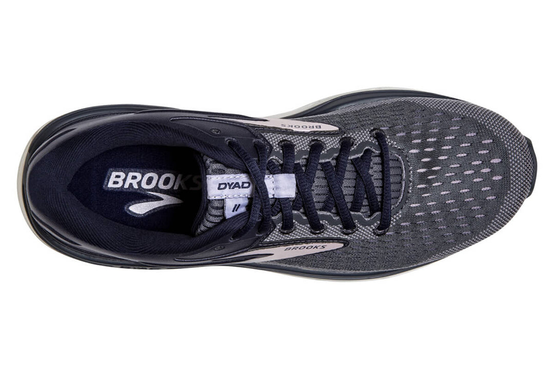 Brooks Dyad 11 B Ombre/primrose/lavender Womens #color_black-multi-pinks-purples