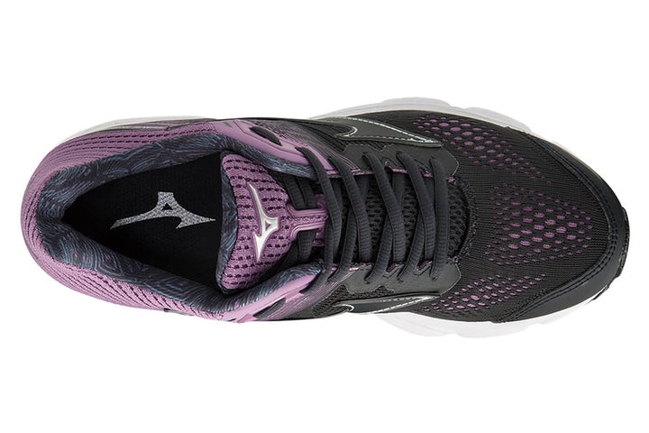 Mizuno Wave Inspire 15 B Blue Graphite/chinese Violet Womens #color_blue-multi-pinks-purples
