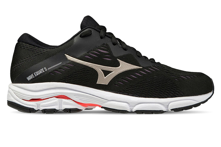 Mizuno Equate 5 B Black/Gold Womens #color_black-multi-yellows