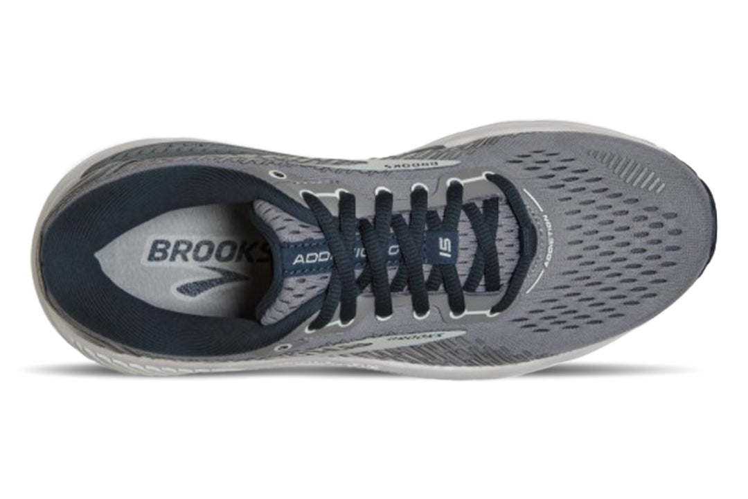 Brooks Addiction GTS 15 D Grey/Navy/Aqua Womens #color_grey-multi-blues