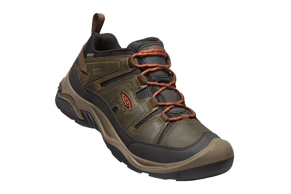 Keen Circadia WP 2E Black Olive Potters Clay Mens #color_black-multi-browns