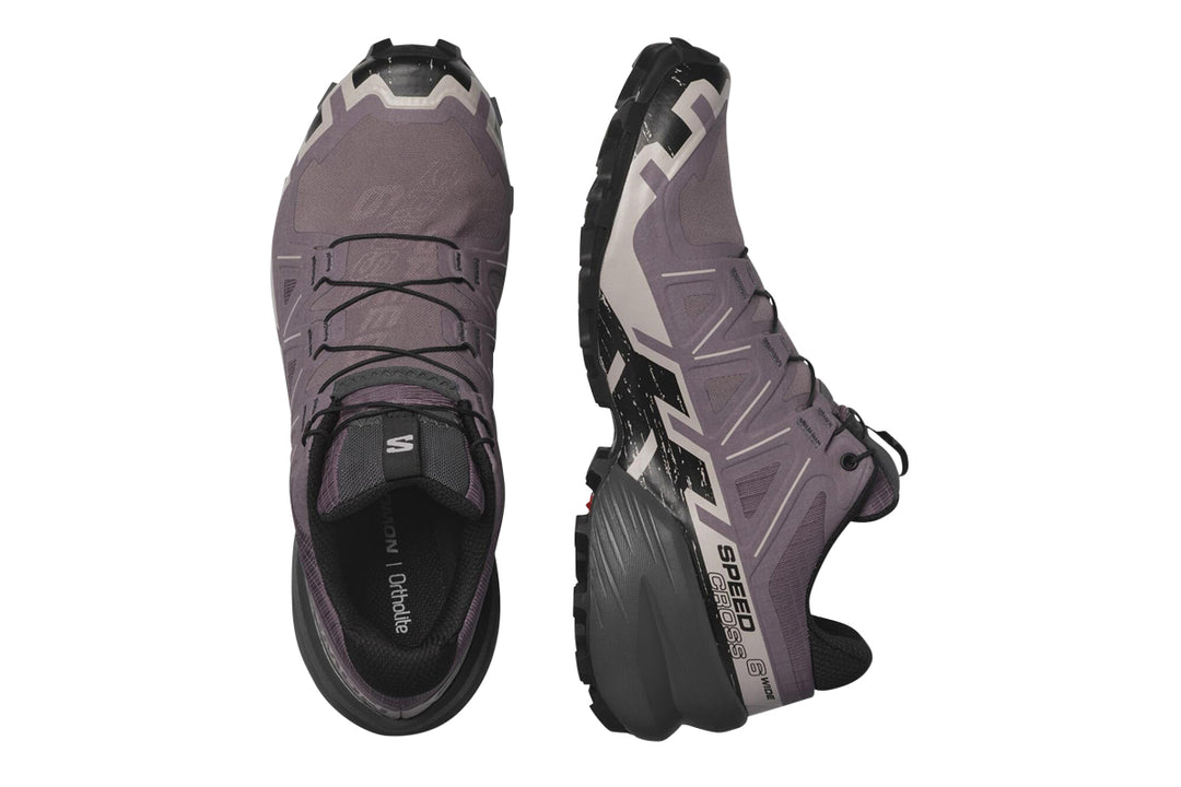 Salomon Speedcross 6 CS D Moonscape/Black Womens #color_purple-multi-black