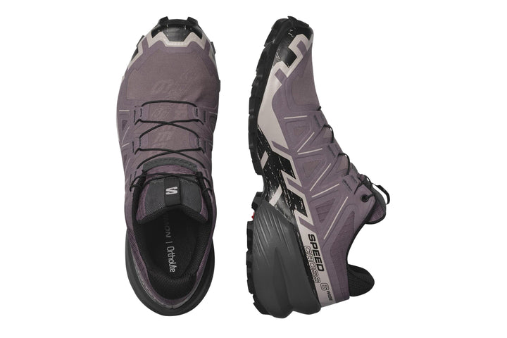 Salomon Speedcross 6 CS D Moonscape/Black Womens #color_purple-multi-black