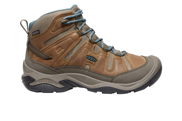 Keen Circadia Mid WP D Toasted Coconut Nth Atlantic Womens #color_brown-multi-browns