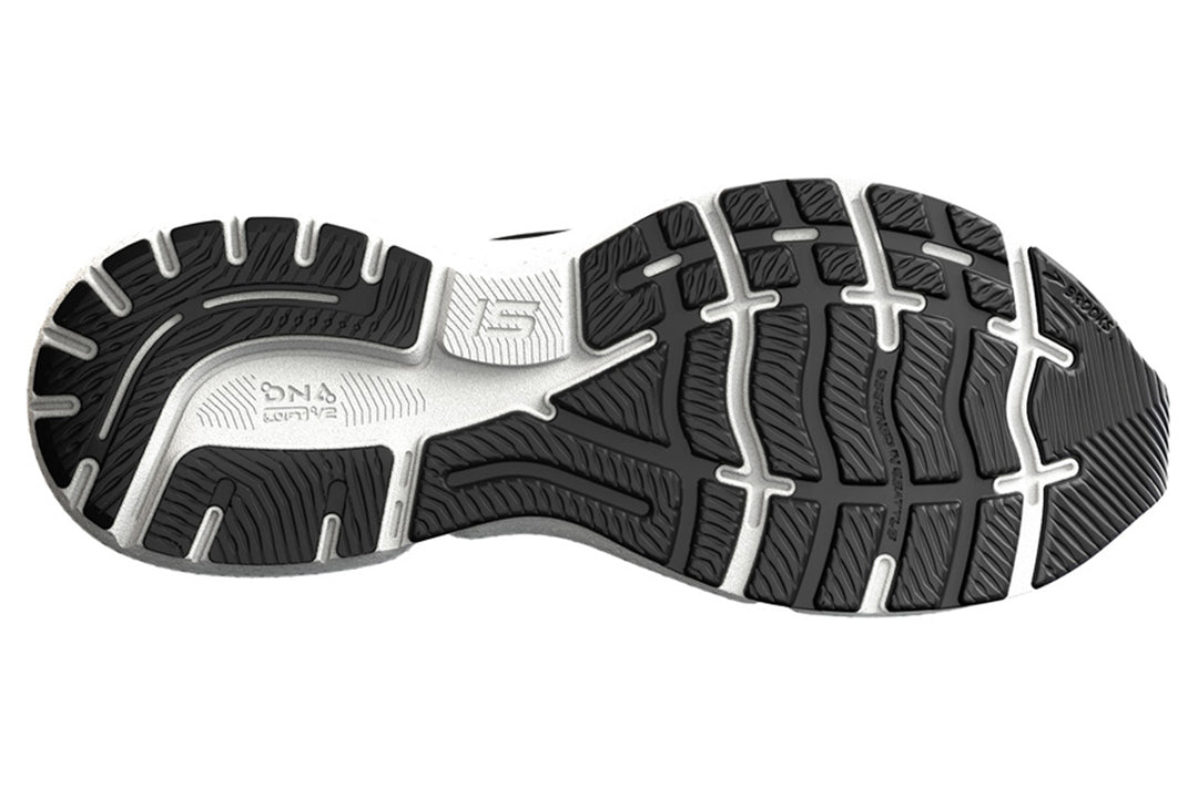 Brooks Ghost 15 2E Black/White Mens #color_black-multi-whites