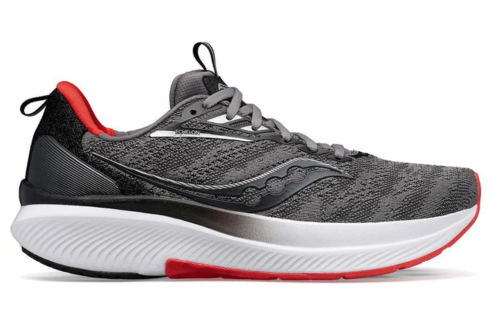 Saucony Echelon 9 2E Charcoal/Redsky Mens #color_grey-multi-reds-oranges