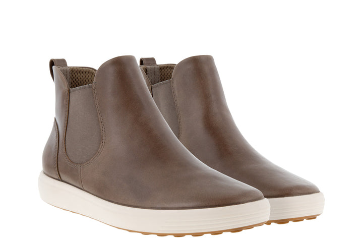 Ecco Soft 7 Chelsea Boot Taupe Womens #color_brown-taupe