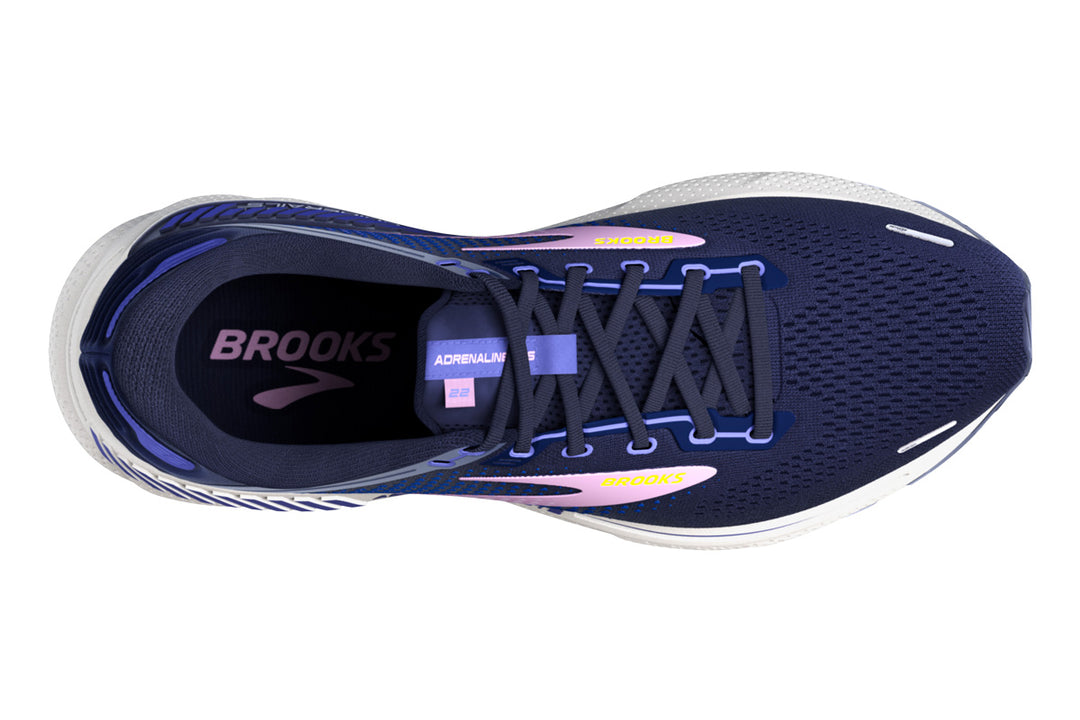 Brooks Adrenaline GTS 22 D Peacoat/Blue Iris Womens #color_blue-multi-pinks-purples