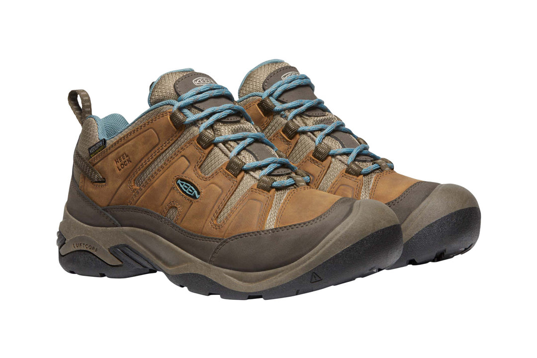 Keen Circadia WP D Syrup Nth Atlantic Womens #color_brown-multi-browns