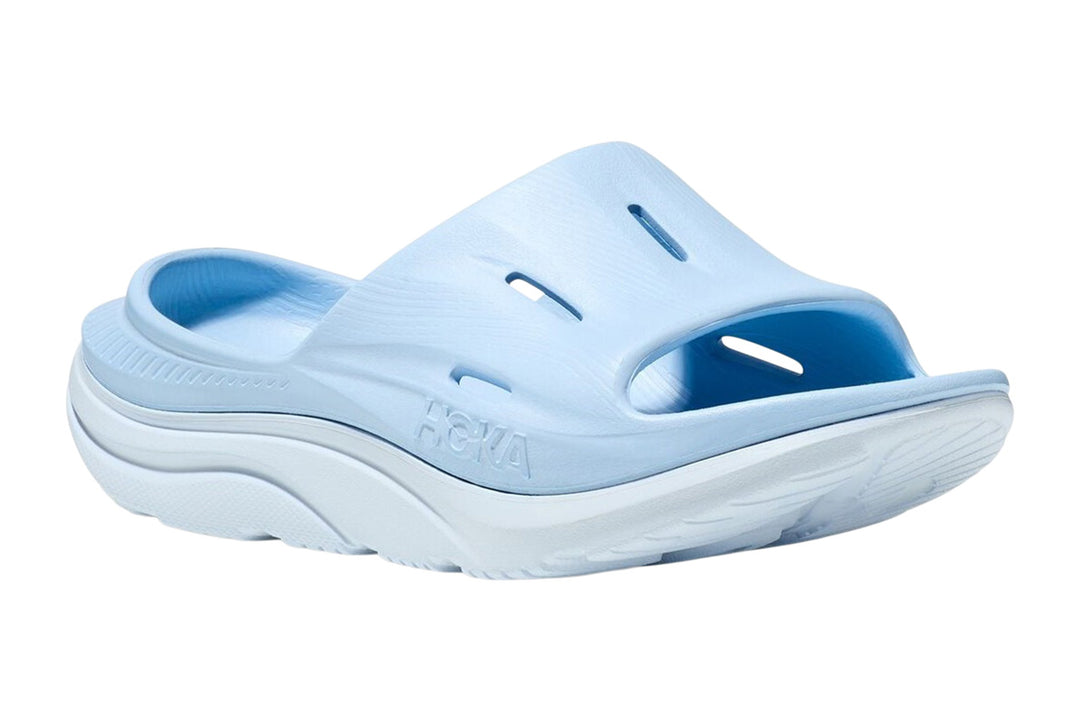 Hoka Ora Recovery Slide 3 B Ice Water/Airy Blue Womens #color_blue
