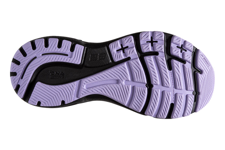 Brooks Adrenaline GTS 23 D Grey/Black/Purple Womens #color_grey-multi-pinks-purples