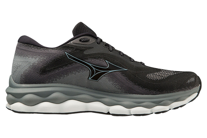 Mizuno Wave Sky 7 2E Black/Glacial Ridge/Stormy Weather Mens #color_black-multi-greys-blacks