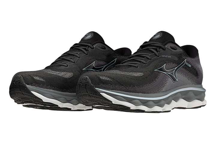 Mizuno Wave Sky 7 2E Black/Glacial Ridge/Stormy Weather Mens #color_black-multi-greys-blacks