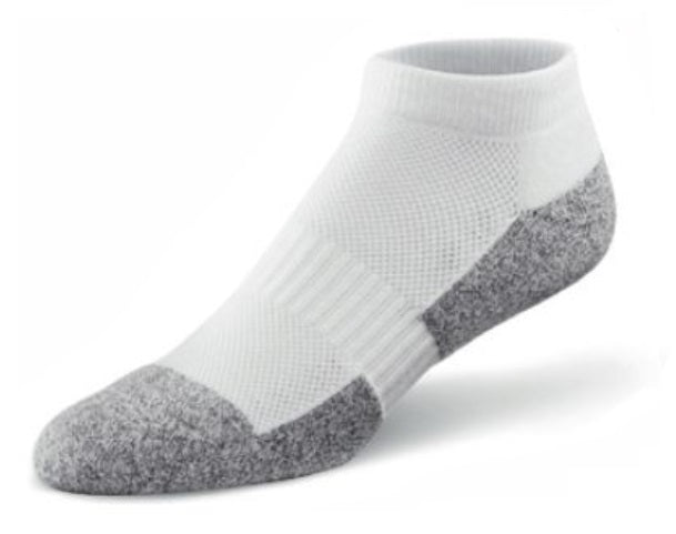 Dr Comfort No Show Sock White Unisex #color_white