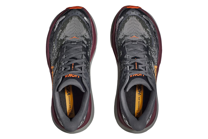 Hoka Stinson ATR 7 D Castlerock/Cabernet Mens #color_grey-multi-reds-oranges