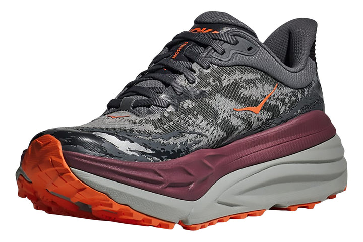 Hoka Stinson ATR 7 D Castlerock/Cabernet Mens #color_grey-multi-reds-oranges