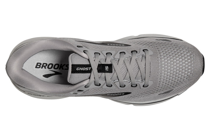 Brooks Ghost 15 2E Alloy/Oyster/Black Mens #color_grey-multi-greys