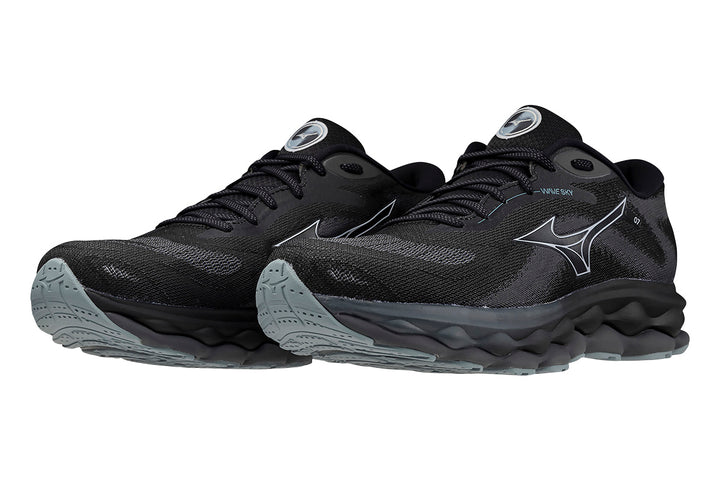 Mizuno Wave Sky 7 2E Black/Nickel/Ebony Mens #color_black-multi