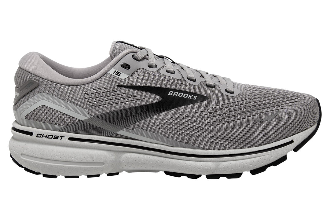 Brooks Ghost 15 2E Alloy/Oyster/Black Mens #color_grey-multi-greys