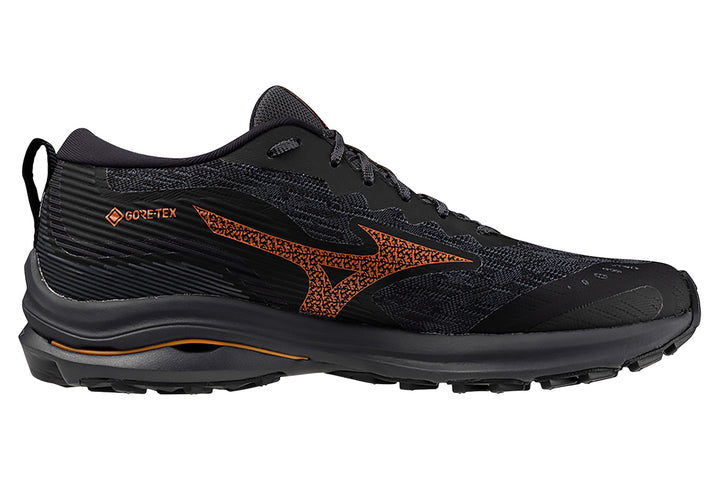 Mizuno Wave Rider GTX 2E Black/Nasturtium/Carrot Curl Mens #color_black-multi