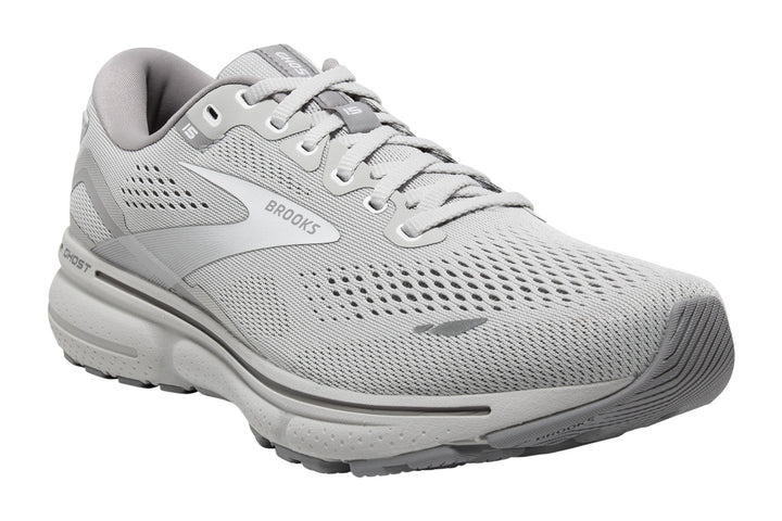 Brooks Ghost 15 D Oyster/Alloy/White Womens #color_grey