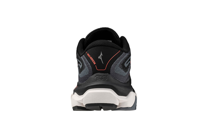 Mizuno Wave Horizon 7 D Black/Dubarry/Nimbus Cloud Womens #color_black-multi-reds-oranges