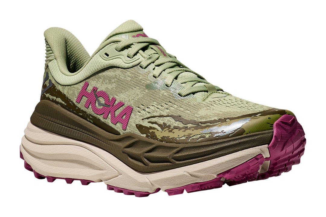 Hoka Stinson 7 B Seed Green/Beetroot Womens #color_green-multi-reds-oranges