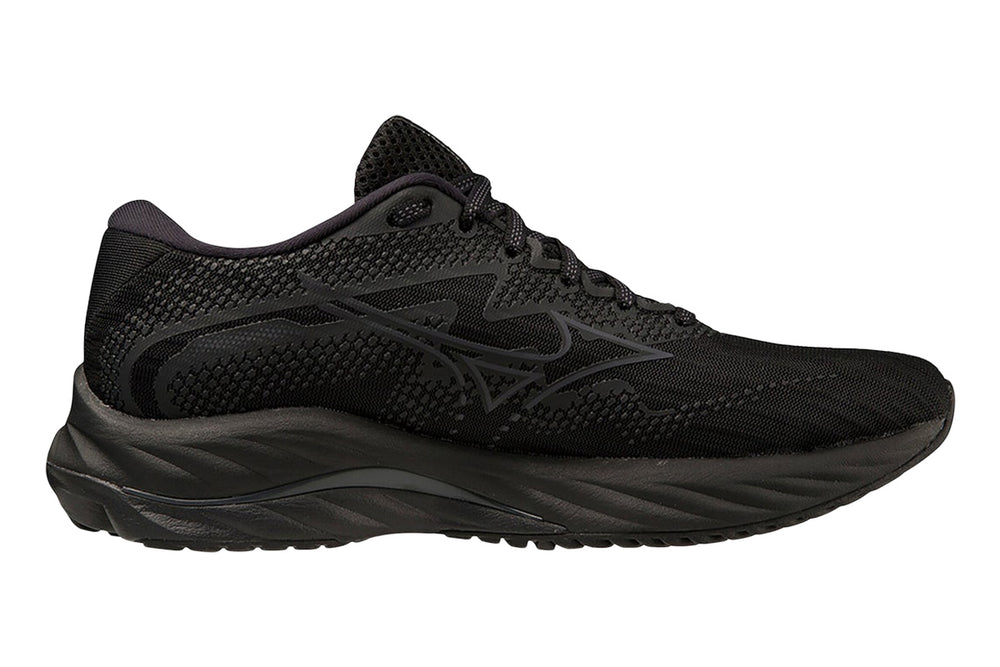 Mizuno Wave Rider 27 B Black/Ebony/Black Womens #color_black