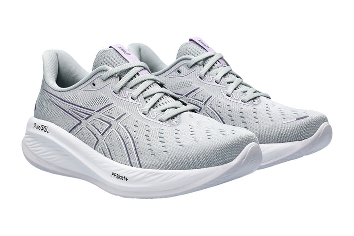 Asics Gel-Cumulus 26 B Piedmont Grey/White Womens #color_grey