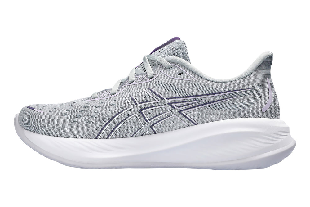 Asics Gel-Cumulus 26 B Piedmont Grey/White Womens #color_grey